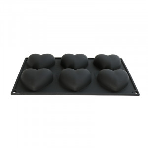 Forma Silicon Inima 7.45 x 6.8 x H 3 cm, 6 cavitati, 89 ml - Img 2