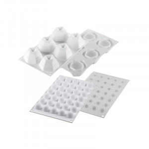 Forma Silicon Kit Cosmos Ø 6.8 - 2.2 x H 4.5 - 2 cm , 6 + 35 cavitati, 100 ml + 5 ml - Img 2