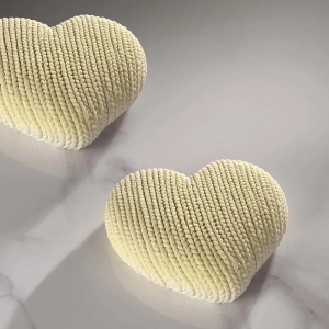Forma Silicon Tort 3D Inima Tricot 15.5 x 14.6 x H 5.2 cm, 600 ml