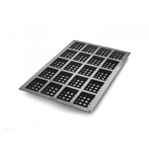 Forma Silicon Waffle Monoportii 9.5 x 7 x H 2.4 cm, 16 cavitati, 113 ml (SQ052) - Img 2