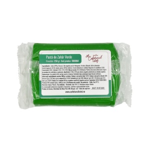 Green sugar paste Confectioner Istet confectioner, 250 gr - Img 1