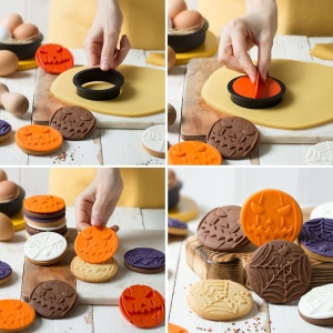 Halloween Plastic Cutters - Biscuit Decor, Ø 6.5 x H 2.2 cm, 3 pieces - Img 3