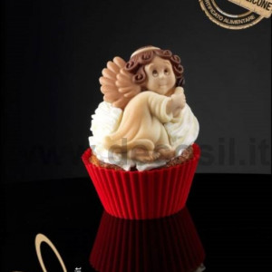 Ingeras Silicone Moulding with Candle, 5 x 1.6 x H 7.5 cm - Img 1