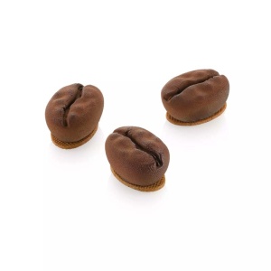 Kávé 5,8 x 3,8 x H 2,6 cm - Szilikon egyutas csésze, 15 üreg x 30 ml + vágóeszköz