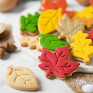 Leaves 3 patterns - Plastic Cutters 4.5 and 7 x 7 x H 2.2 cm, 3 pcs - Img 3