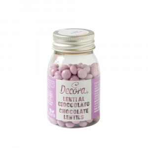 Lila Chocolate Flattened Pearls Ø 10 mm, 80 gr - Img 1
