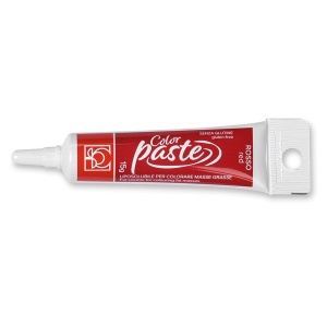 Liposoluble Food Colouring Paste Tube with Applicator, Red Modecor 15 gr