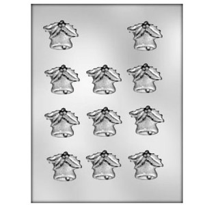 *Matrita Plastic Chocolate 11 Decorations Bells with Ilex - Img 2