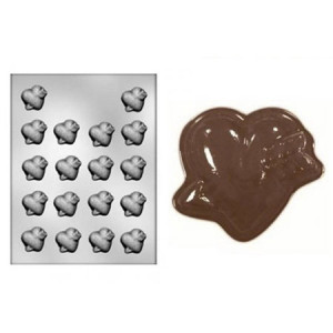 *Matrita Plastic Chocolate Hearts Decor Chocolate Heart-star #3.3cm  - Img 2