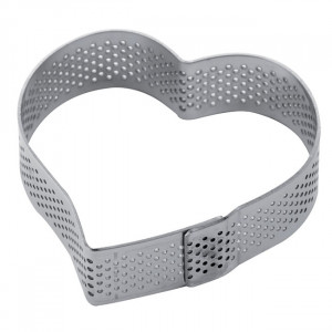 Microperforated Heart Pie Frame, 7.4x6.2xH2cm - Img 1