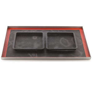 Microperforated Thermoplastic Frame 20 x 20 x h 2 cm, Square - Img 3