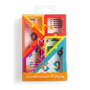 Műanyag vágógépek Geometrikus formák - Tangram puzzle, 6 db-os készlet + 20 lehetséges modell - Img 4