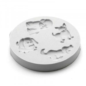 Mulaj Silicon Catelusi, 4 Subiecte Ø 2.5 - 3.5 cm - Img 2