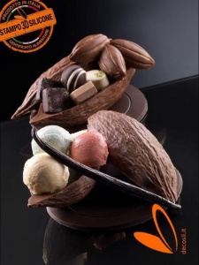 Mulaj Silicon Fruct Cacao (Cabossa) Mare 3D, 18.5 cm - Img 3