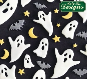 Mulaj Silicon Halloween - Fantome, Lilieci, 10.7 x 10.5 cm - Img 3