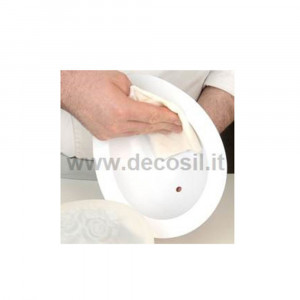 Mulaj Silicon Ou Mediu Decorat cu Trandafiri, Ø 12 x H 18.5 cm - Img 4