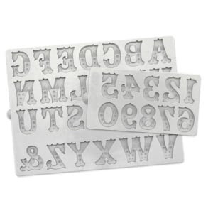 Mulaje Силиконова азбука + шифри Дърво Зебрата H 2,3 cm, комплект 2 бр. - Img 3