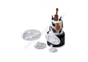 *Musical Instruments - Plastic Cutters with Extractor, Set of 4 pcs - Img 3