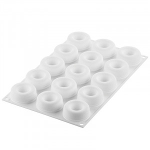 Oblio szilikon forma Ø 5 x H 2 cm, 15 üreg, 30 ml - Img 2