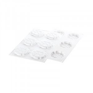 Paradis szilikon forma Ø 7 x H 1,1 cm, 6 üreggel - Img 2
