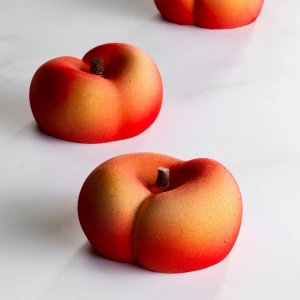 Pavoflex 30x40 Peach mould, 7.4 x 7 x H 3.7 cm, 12 cavities, 120 ml