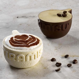 Pavoflex 30x40 Tiramisu Cup mould, 8.8 x 7.2 x H 4.3 cm, 12 cavities, 140 ml