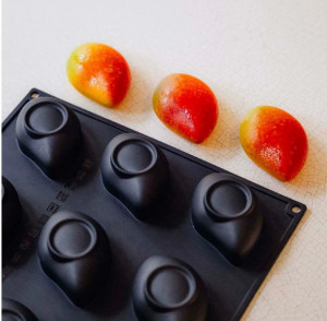 Pavoflex Mango mould 9 × 5.8 × H 3.5 cm, 12 cavities, 95 ml - Img 1