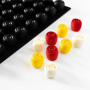 Pavoflex mould 30x40cm Mini Volupte 48 cavities, Ø 3.5 x H 3 cm, 20 ml - Img 1
