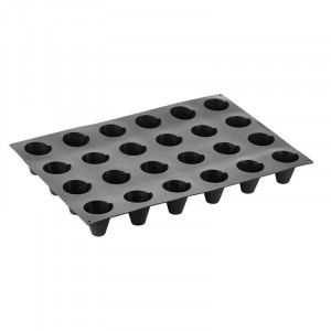 Pavoflex mould 60x40cm with Ø6xh6.5cm, 24 cavities, 125 ml - Img 3