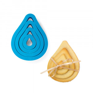 Picatura - Decupatoare Plastic Ø 1.5 - 8 x H 2.2 cm, Set 4 Buc - Img 3