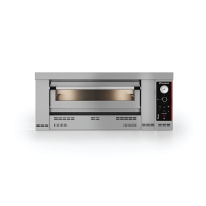 Pizza gáz sütő, 1 x sütőtér, 6 x Ø 30/34 cm, hőmérséklet 450⁰C, modell FLAME 6, Pizza Group