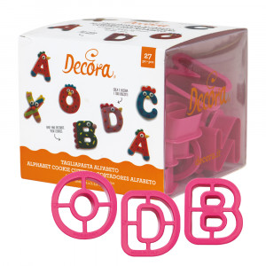 Plastic Alphabet Cutters 5.2 x H 2.2 cm, 27 pcs - Img 4