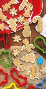 Plastic Christmas Cutters - Star and Fir Tree Ø 7 - 8 x H 2.2 cm, 2 pcs + 4 Sand Sands - Img 4