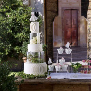 Plexiglas cake stand 3 tiers Ø 16 - Ø 24 - Ø 30 x H 15 cm - Img 4