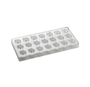 Polikarbonát forma Iconic Range 21 Praliné ovális, 3.1 x 2.9 xH 1.6 cm, 10 gr, 3.1 x 2.9 xH 1.6 cm, 10 gr - Img 2