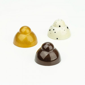 Polikarbonát forma Venere 24 csokoládé praliné, Ø 3,1 x H 2,2 cm, 10,6 gr, 10,6 gr. - Img 2