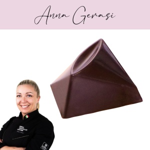 Polycarbonate mould 24 Chocolate Pralines Model VIP Hope, 3.2 x 3.2 x H 1.8 cm, 10 gr
