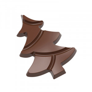 Polycarbonate mould Brad Christmas 4 Shapes Chocolate 9.7 x 7.25 x H 1 cm, 36.5 gr - Img 2