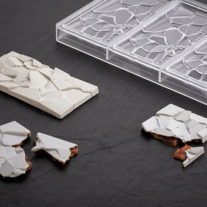 Polycarbonate mould ChocoBAR Crush range - 3 bars - Img 2