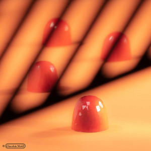 Polycarbonate mould with Diamond 21 Chocolate Pralines Ø 2.9 x H 2.5 cm, 14.5 gr - Img 2