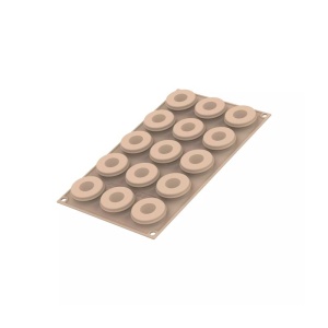 Polycarbonate + silicone mould, Macaroon Bonbon Ice, Ø 4.4 x H 0.6 cm, 33 ml (CH050) - Img 4