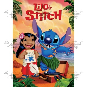 Printed Sugar Paste Lilo&amp;Stitch Model 1, A4 - Confectioner Istet