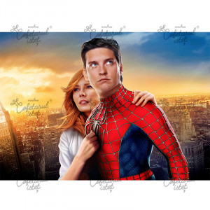 Printed waffle SpiderMan Model 3, A4 - Confectioner Istet