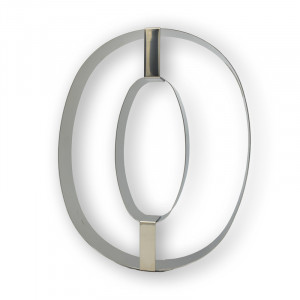 Rama Inox Cifra 0, Ø30xH4cm