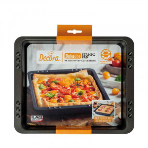Rectangular Baking Tray 28.5 x 23 x H 4 cm, Non-stick Aluminium - Img 1