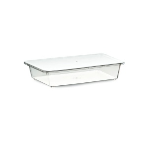 Reusable Tiramisu Tray with Lid, 23.5 x 14.4 x H 4.5 cm, 1560 ml, Set of 25
