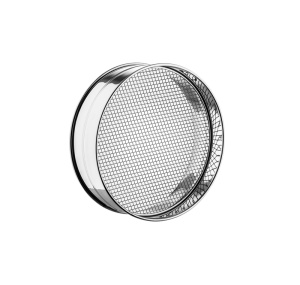 Robusta Stainless Steel Granule Sieve with 6 mm Mesh, Ø 30 x H 10 cm