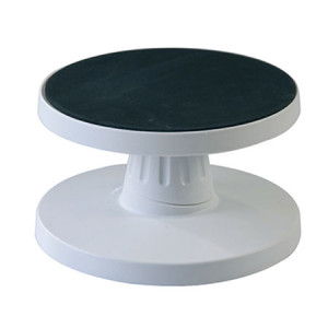 Rotating cake stand, Inclined, Plastic, Ø 23 x H 9.5 cm - Img 1