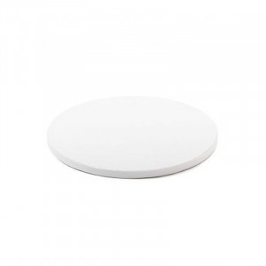 Round Cake Platter Satin White, Ø 20 x H 1.2 cm - Img 1
