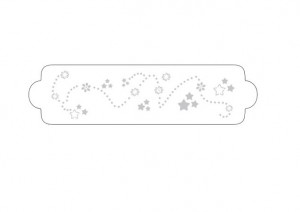 *Sablon Lateral Decor Stelute, 34 x 9 cm